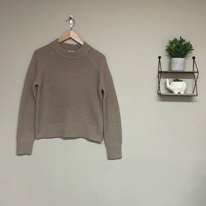 Ardene knitted crewneck sweater - Tan - Small